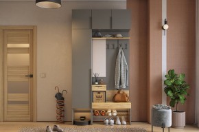 БАСКО Прихожая К4 (графит) в Нефтекамске - neftekamsk.mebel24.online | фото