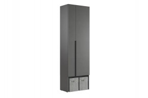БАСКО Шкаф двухдверный L600 (графит) в Нефтекамске - neftekamsk.mebel24.online | фото