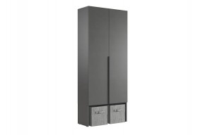 БАСКО Шкаф двухдверный L800 (графит) в Нефтекамске - neftekamsk.mebel24.online | фото