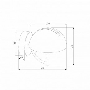 Бра Eurosvet Emisfero 50083/1 LED золото в Нефтекамске - neftekamsk.mebel24.online | фото 3