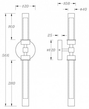 Бра Maytoni Stelo MOD116WL-L7BS3K в Нефтекамске - neftekamsk.mebel24.online | фото 3
