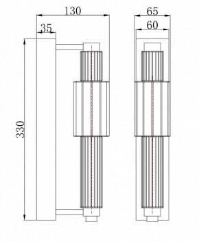Бра Maytoni Verticale MOD308WL-L9GR3K в Нефтекамске - neftekamsk.mebel24.online | фото 3
