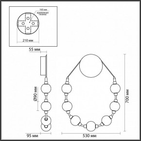Бра Odeon Light Crystal 5007/25WL в Нефтекамске - neftekamsk.mebel24.online | фото 4