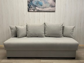 Диван Комфорт-1 (НПБ) велюр Luma 13 св.серый в Нефтекамске - neftekamsk.mebel24.online | фото