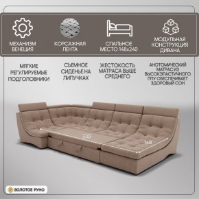 Диван Монако-4 (ППУ) в Нефтекамске - neftekamsk.mebel24.online | фото 3