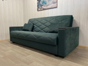 Диван Престиж-15 (НПБ+МДФ) велюр Sensey bottle green в Нефтекамске - neftekamsk.mebel24.online | фото
