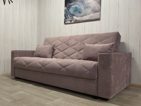 Диван Престиж-15 (НПБ+МДФ) велюр Sensey Elderberry в Нефтекамске - neftekamsk.mebel24.online | фото 1