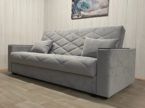 Диван Престиж-15 (НПБ+МДФ) велюр Sensey silver в Нефтекамске - neftekamsk.mebel24.online | фото