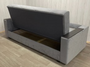 Диван Престиж-15 (НПБ+МДФ) велюр Sensey silver в Нефтекамске - neftekamsk.mebel24.online | фото 4