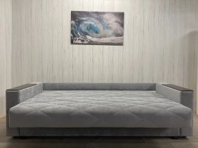 Диван Престиж-15 (НПБ+МДФ) велюр Sensey silver в Нефтекамске - neftekamsk.mebel24.online | фото 5