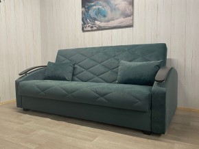 Диван Престиж-16 (НПБ+МДФ) велюр Sensey bottle green в Нефтекамске - neftekamsk.mebel24.online | фото