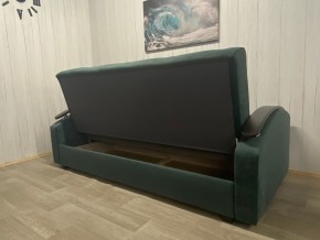 Диван Престиж-16 (НПБ+МДФ) велюр Sensey bottle green в Нефтекамске - neftekamsk.mebel24.online | фото 2
