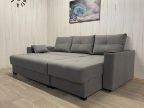 Диван угловой Комфорт-3 (НПБ+МДФ) велюр Galaxy Lite 26 в Нефтекамске - neftekamsk.mebel24.online | фото 3