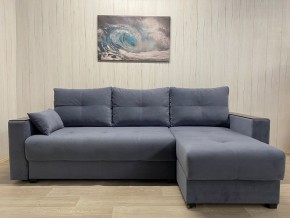 Диван угловой Комфорт-3 (НПБ+МДФ) велюр Monaco 13 в Нефтекамске - neftekamsk.mebel24.online | фото