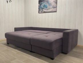 Диван угловой Комфорт-3 (НПБ+МДФ) велюр Monaco 8 в Нефтекамске - neftekamsk.mebel24.online | фото 3