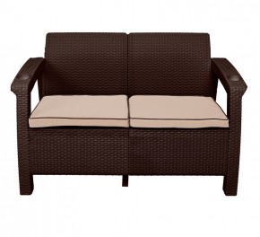 Диван Yalta Premium Sofa 2 Set (Ялта) шоколадный (+подушки под спину) в Нефтекамске - neftekamsk.mebel24.online | фото