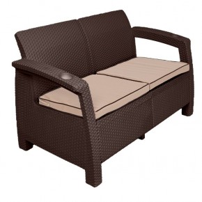 Диван Yalta Premium Sofa 2 Set (Ялта) шоколадный (+подушки под спину) в Нефтекамске - neftekamsk.mebel24.online | фото 2