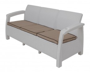 Диван Yalta Premium Sofa 3 Set (Ялта) белый (+подушки под спину) в Нефтекамске - neftekamsk.mebel24.online | фото