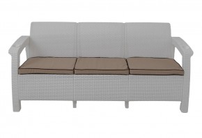 Диван Yalta Premium Sofa 3 Set (Ялта) белый (+подушки под спину) в Нефтекамске - neftekamsk.mebel24.online | фото 2