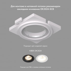 DK3024-WH Встраиваемый светильник, IP 20, 10 Вт, GU5.3, LED, белый, пластик в Нефтекамске - neftekamsk.mebel24.online | фото 7