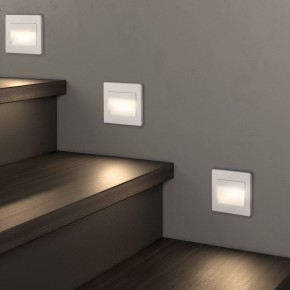 DK3050-WH Светильник встраиваемый в стену, IP 20, LED 3000, 1 Вт, белый, пластик в Нефтекамске - neftekamsk.mebel24.online | фото 6