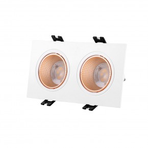 DK3072-WBR Встраиваемый светильник, IP 20, 10 Вт, GU5.3, LED, белый/бронзовый, пластик в Нефтекамске - neftekamsk.mebel24.online | фото 1