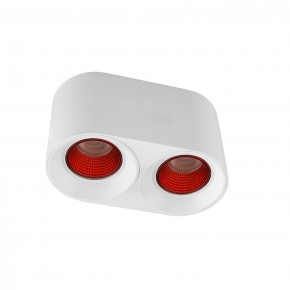 DK3096-WH+RD Светильник накладной IP 20, 10 Вт, GU5.3, LED, белый/красный, пластик в Нефтекамске - neftekamsk.mebel24.online | фото 1