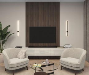 DK5012-BK Бра 800 мм, 3000К, IP20, 7 Вт, черный, алюминий в Нефтекамске - neftekamsk.mebel24.online | фото 3