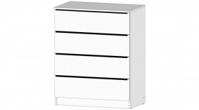 ЭЛЕГАНТ Комод 4 ящика (белый) в Нефтекамске - neftekamsk.mebel24.online | фото
