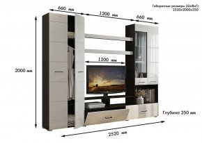 Гостиная Альфа МДФ (Венге/Белый глянец) в Нефтекамске - neftekamsk.mebel24.online | фото 3