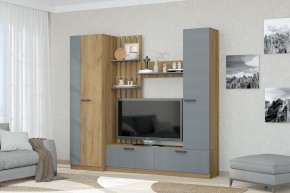 Гостиная Юджи (Дуб Крафт золотой/Графит) в Нефтекамске - neftekamsk.mebel24.online | фото