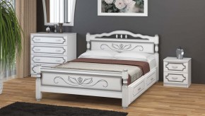 КАРИНА-5 Кровать из массива 1200 с 2-мя ящиками в Нефтекамске - neftekamsk.mebel24.online | фото 1
