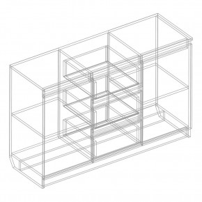 Комод 2-ств. с 3 ящиками в Нефтекамске - neftekamsk.mebel24.online | фото 2