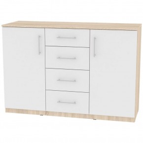 Комод K-93x135x45-1 (ДСС-Белый) Калисто в Нефтекамске - neftekamsk.mebel24.online | фото