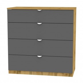 Комод K-93x90x45-1-TR (ДВ-Графит)​​​​​​​ Калисто в Нефтекамске - neftekamsk.mebel24.online | фото