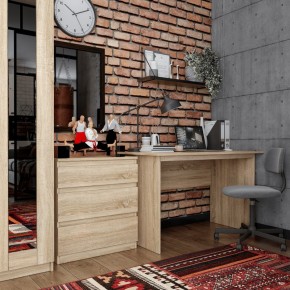 Комод КАСТОР с тремя ящиками, цвет Дуб Сонома в Нефтекамске - neftekamsk.mebel24.online | фото 3