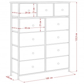 Комод Leset Линкс 11 ящиков (МДФ) в Нефтекамске - neftekamsk.mebel24.online | фото 12