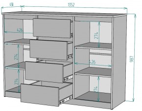 Комод Мальта K118 в Нефтекамске - neftekamsk.mebel24.online | фото 2