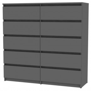 Комод Malta light K155 (Графит) в Нефтекамске - neftekamsk.mebel24.online | фото