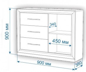 Комод Нобиле Км-120/38 ФГ в Нефтекамске - neftekamsk.mebel24.online | фото 2