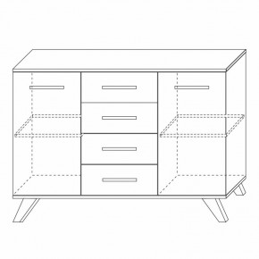 Комодино Вега Скандинавия в Нефтекамске - neftekamsk.mebel24.online | фото 3