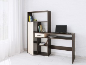 Компьютерный стол Квартет-8 венге/дуб молочный в Нефтекамске - neftekamsk.mebel24.online | фото