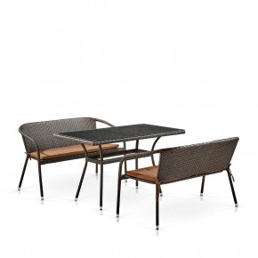 Комплект мебели из иск. ротанга T286A/S139A-W53 Brown в Нефтекамске - neftekamsk.mebel24.online | фото 2
