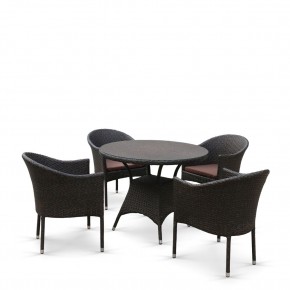 Комплект мебели из иск. ротанга T197ANS/Y350A-W53 Brown (4+1) в Нефтекамске - neftekamsk.mebel24.online | фото
