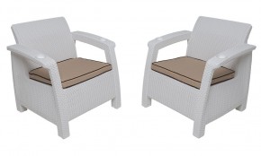 Комплект на балкон Yalta Balcony Set (Ялта) белый в Нефтекамске - neftekamsk.mebel24.online | фото 4