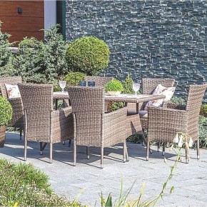 Комплект плетеной мебели AFM-195-6Pcs Beige (6+1) в Нефтекамске - neftekamsk.mebel24.online | фото 1
