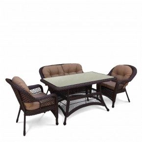 Комплект плетеной мебели T130/LV-520BB-Brown_Beige в Нефтекамске - neftekamsk.mebel24.online | фото 1