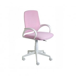 Кресло Ирис White сетка/ткань розовая в Нефтекамске - neftekamsk.mebel24.online | фото