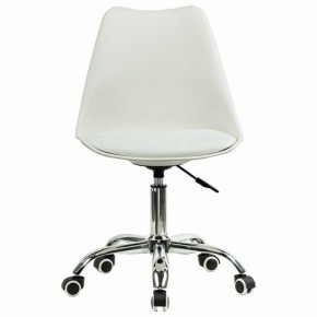 Кресло стул BRABIX "Eames MG-310 CH", хром, пластик белый, экокожа белая, 532923 в Нефтекамске - neftekamsk.mebel24.online | фото 1