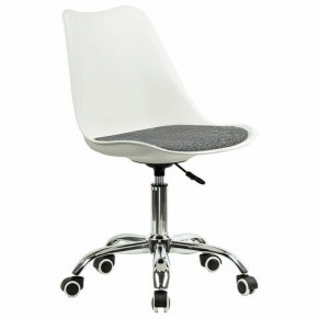 Кресло стул BRABIX "Eames MG-310 CH", хром, пластик белый, ткань серая, 532924 в Нефтекамске - neftekamsk.mebel24.online | фото 2